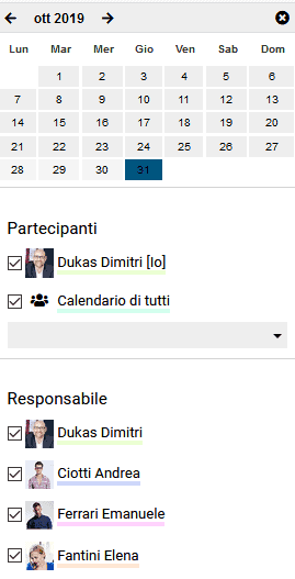 Calendario condiviso