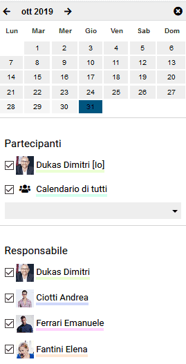 Shared calendar